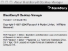 Blackberry Desktop Manager pour Mac - About