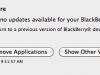Blackberry Desktop Manager pour Mac - Recherche de mise à jour