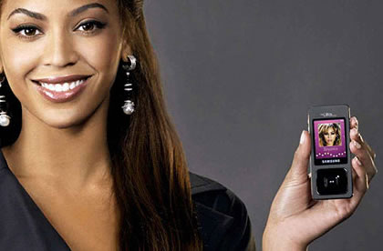 Beyonce Knowles Samsung Ultra Music F300