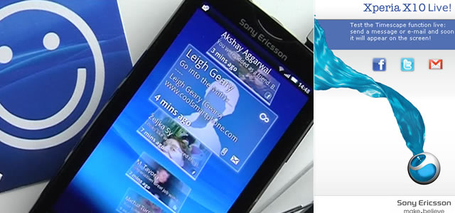 Sony Ericsson Xperia X10 TimeScape Live Sony Ericsson Xperia X10 TimeScape Live
