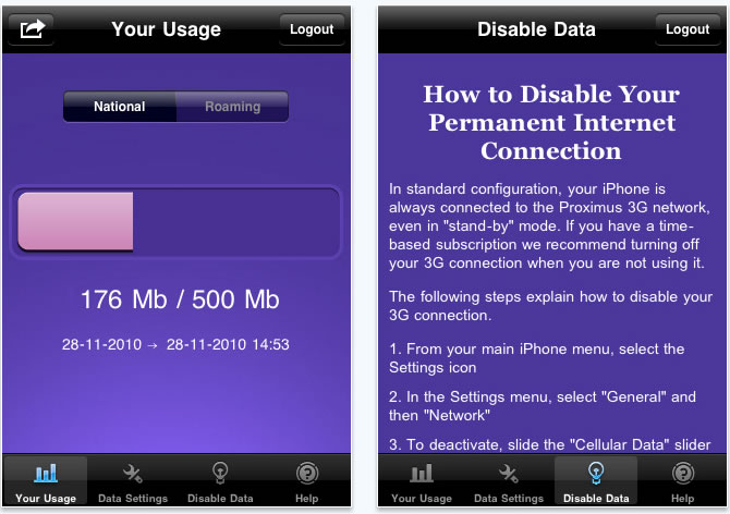Hello Proximus Screenshot