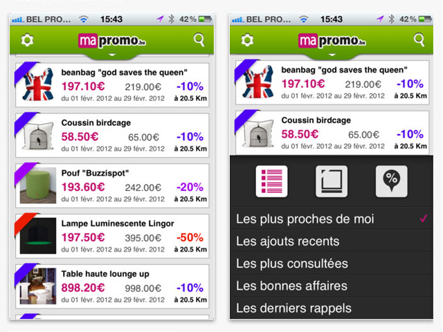 MaPromo.be iOS MaPromo.be iOS