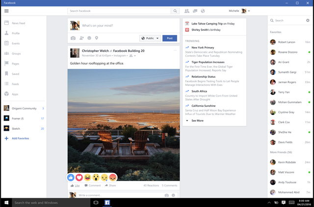 facebook-windows10