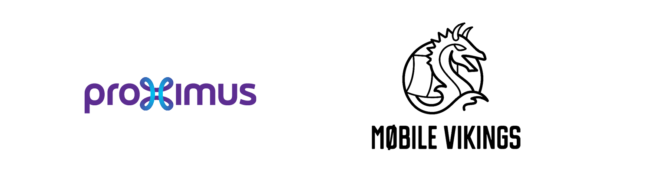 logo de proximus et Mobile Vikings