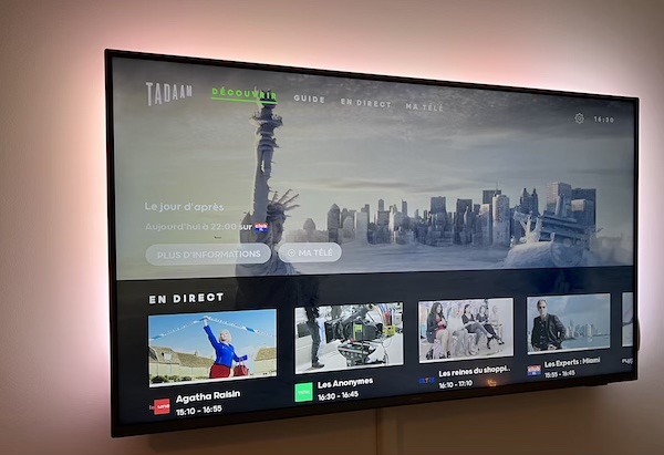 Tadaam TV sur un téléviseur Philips avec Android TV 