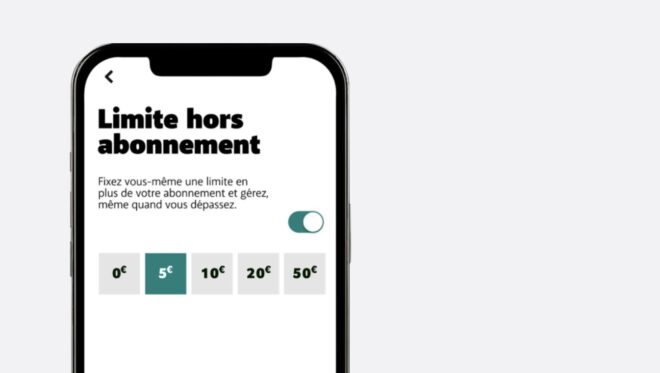 L'application My BASE permet de définir une limite après laquelle on ne peut plus dépasser son forfait