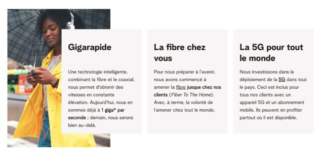 Arguments de Telenet à Bruxelles