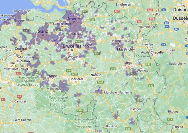 Proximus 5G Couverture octobre 2023