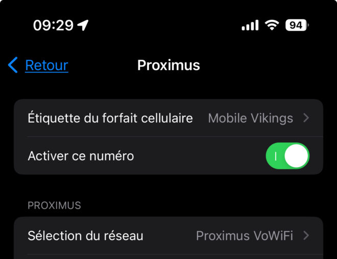 Mobile Vikings VoWiFi